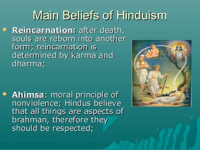 Reincarnation is the hindu belief that